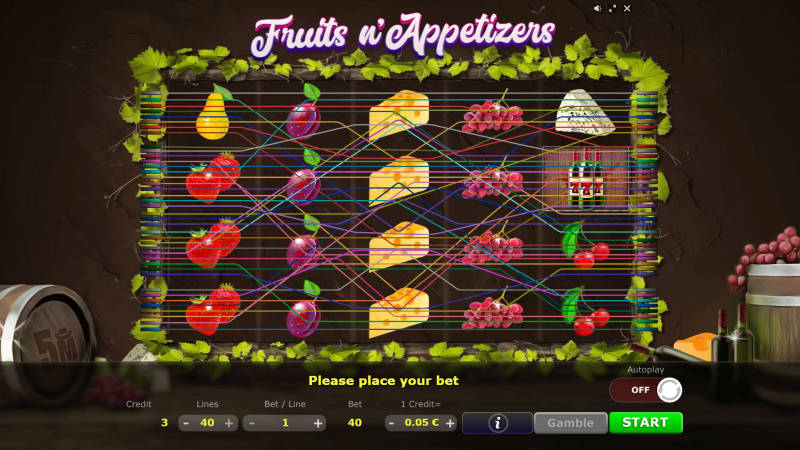 Fruits and Appetizers