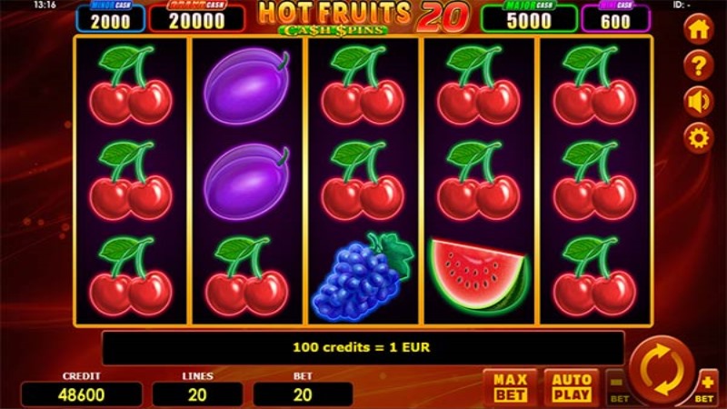 Hot Fruits 20 Cash Spins