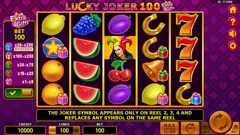 Lucky Joker 100 Extra Gifts