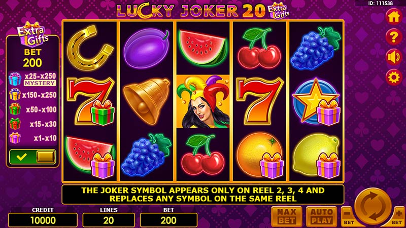 Lucky Joker 20 Extra Gifts