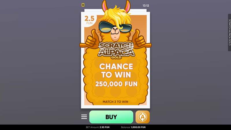 Scratch Alpaca Gold