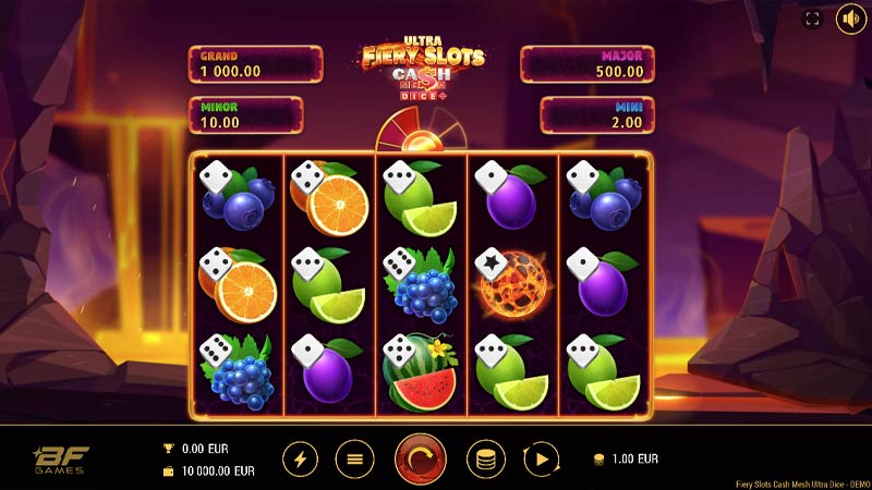 Fiery Slots Cash Mesh Ultra Dice