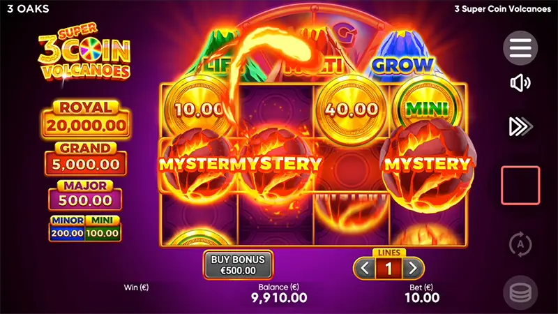 3 Super Coin Volcanoes