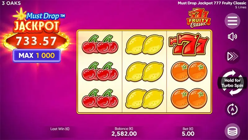 Must Drop JACKPOT 777 Fruity Classic