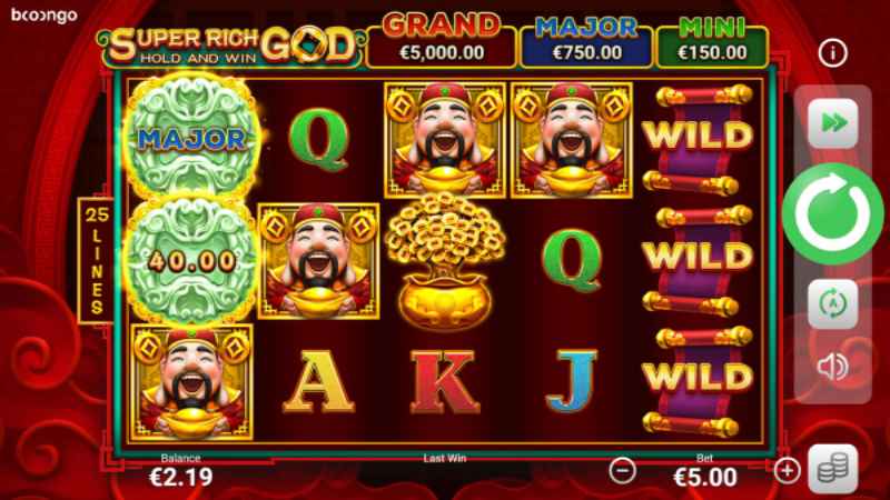 Super Rich God: Hold and Win