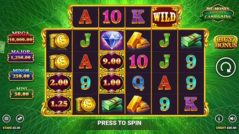 Big Money Frenzy Cash Gains