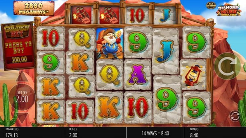 Diamond Mine Extra Gold All Action