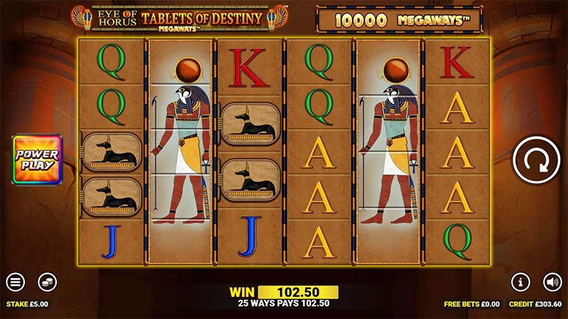 Eye of Horus Tablets of Destiny Megaways