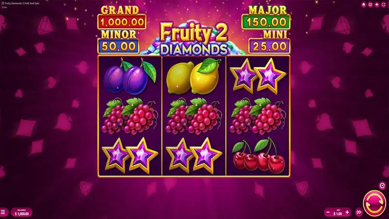 Fruity Diamonds 2 Hold and Spin