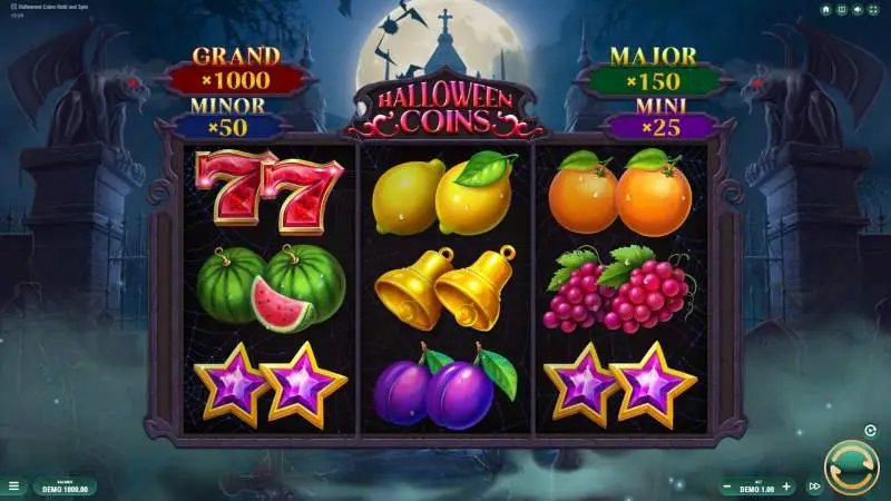 Halloween Coins Hold and Spin