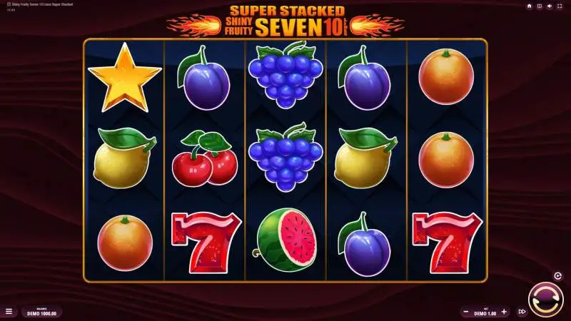 Shiny Fruity Seven 10 Lines Super Stacked