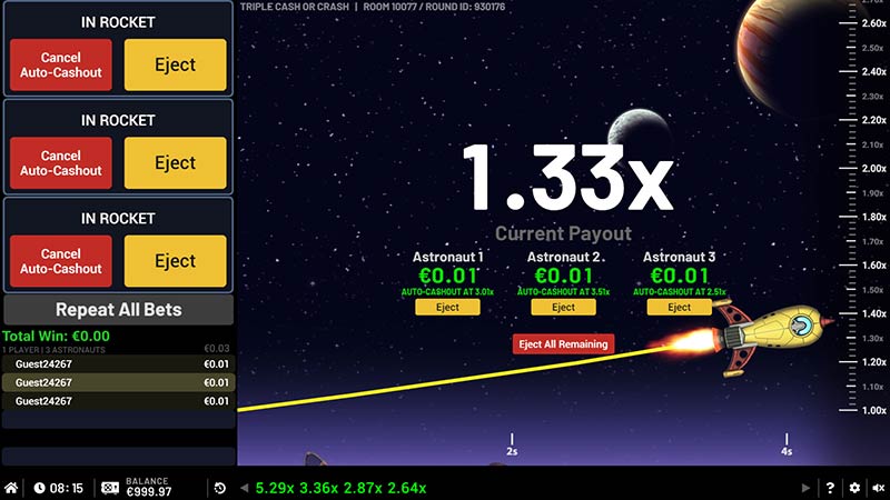 Triple Cash Or Crash