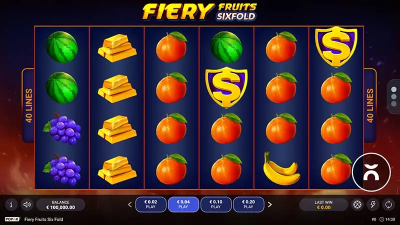 Fiery Fruits Sixfold