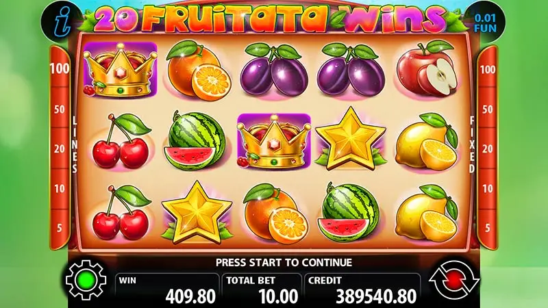 20 Fruitata Wins