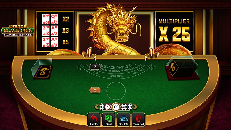 Dragon Blackjack Guaranteed Multiplier