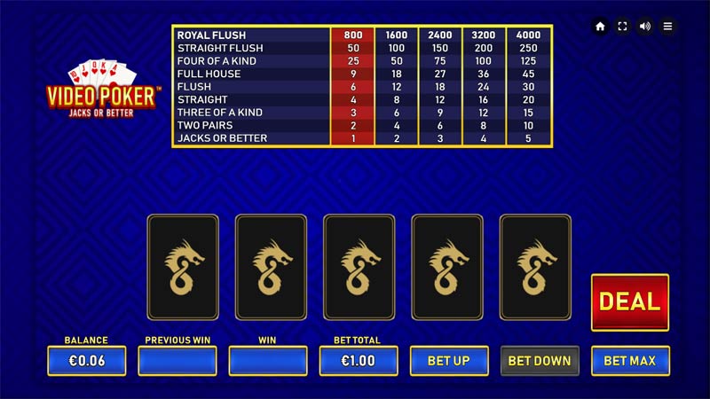 Video Poker Jacks or Better