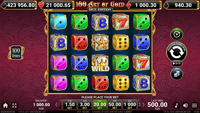 100 Art of Gold Dice Edition