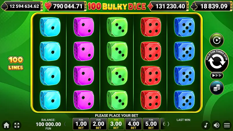 100 Bulky Dice