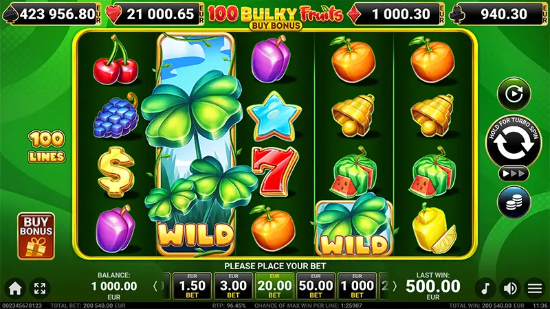 100 Bulky Fruits Buy Bonus