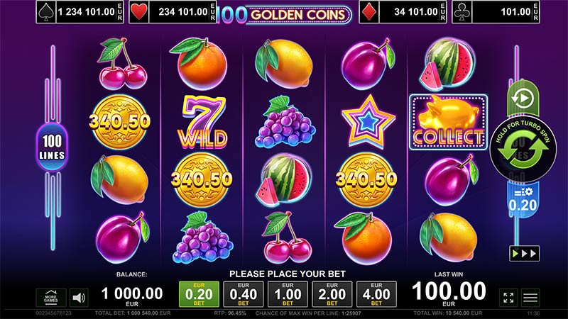 100 Golden Coins