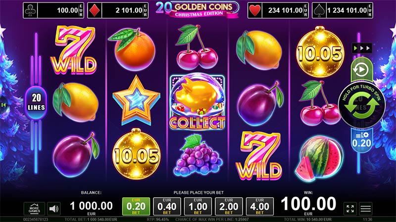 20 Golden Coins Christmas Edition
