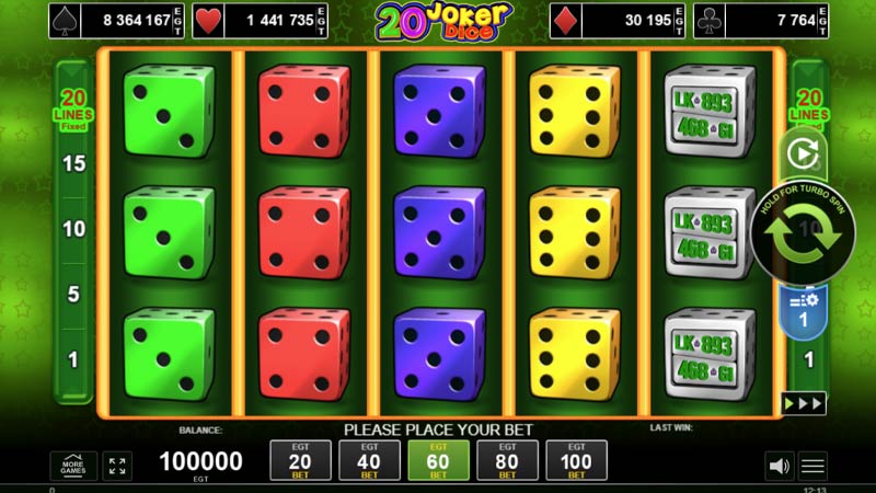 20 Joker Dice