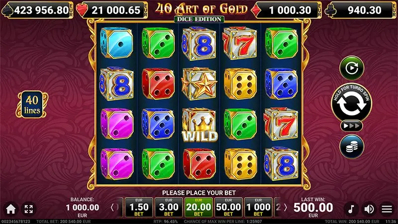 40 Art of Gold Dice Edition