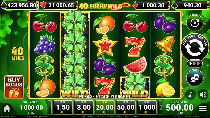 40 Lucky Wilds Hot