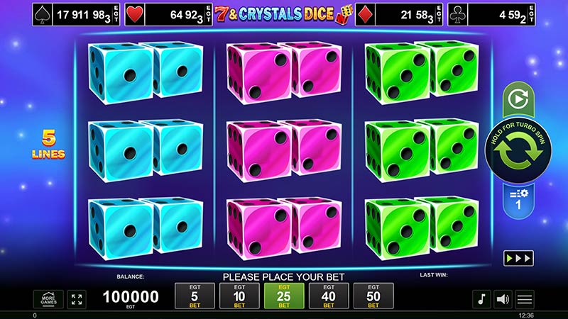 7 and Crystals Dice