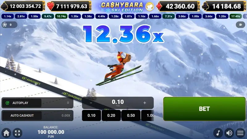 Cashybara Ski Jump edition