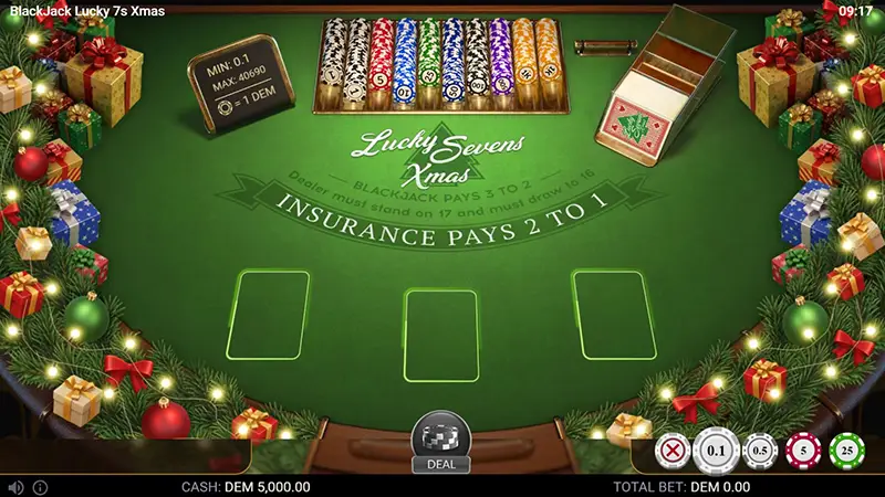 Blackjack Lucky 7s Xmas