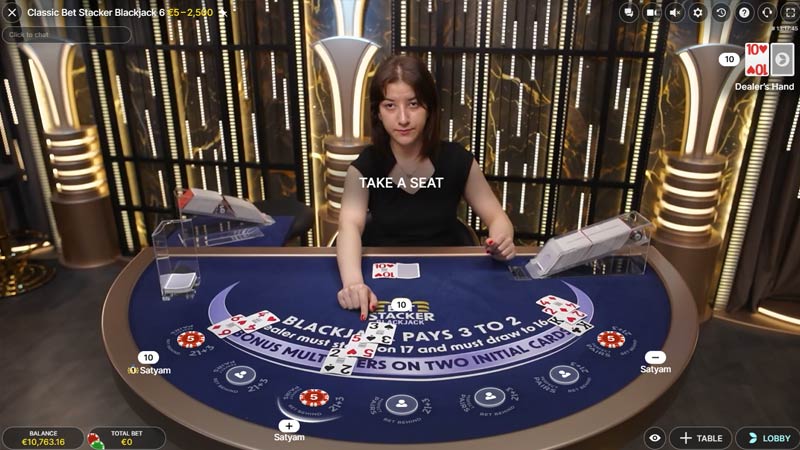Classic Bet Stacker Blackjack 6