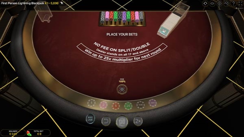 First Person Lightning Blackjack