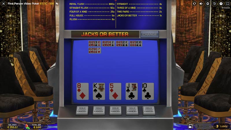 First Person Video Poker