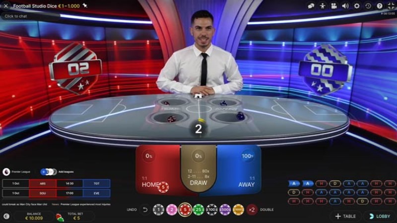 Football Studio Dice