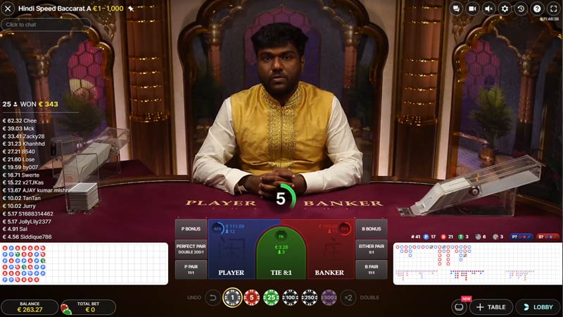 Hindi Speed Baccarat A