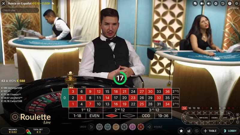 Roulette in Spanish
