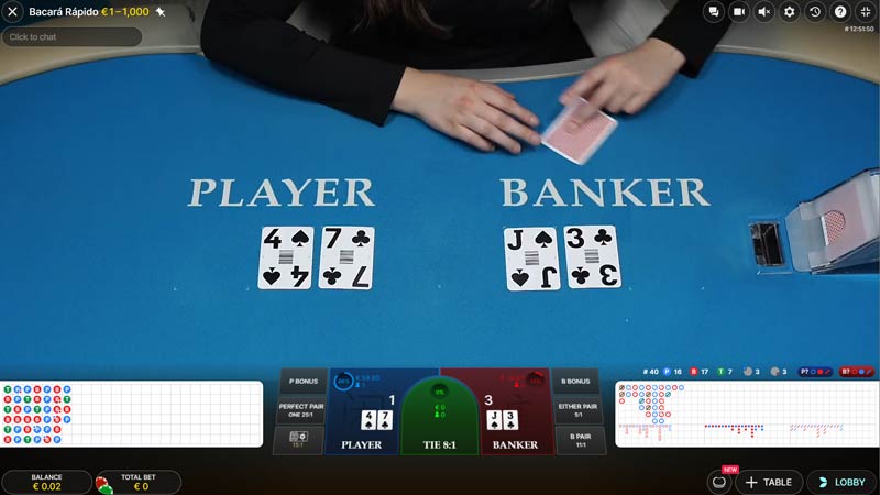 Speed Baccarat in Spanish