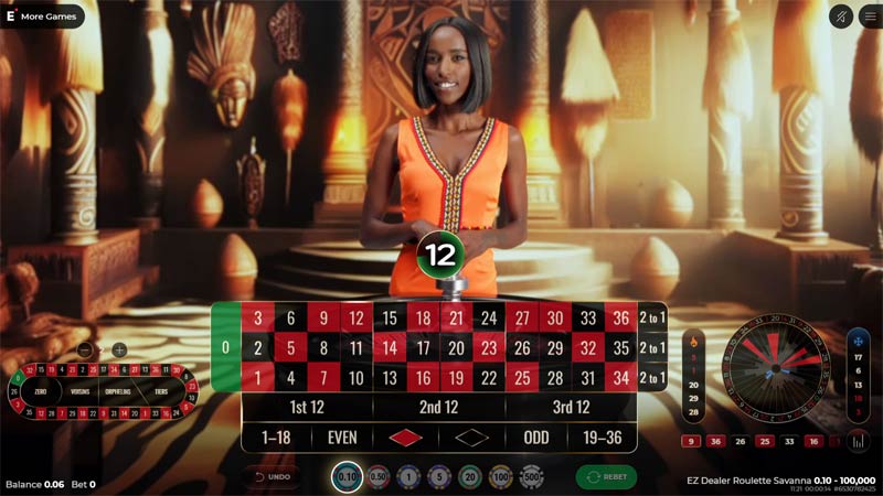 EZ Dealer Roulette Savanna