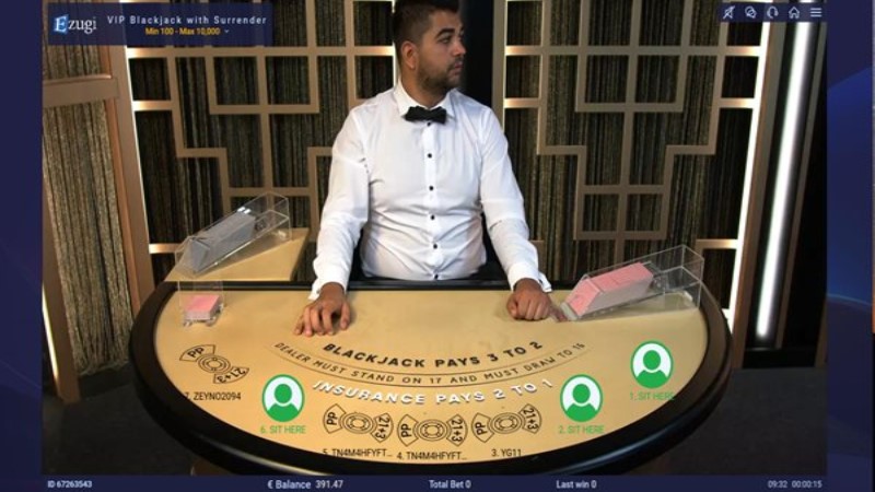 VIP Blackjack Surrender