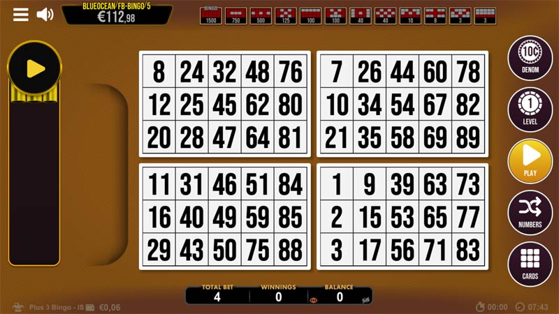 Plus 3 Bingo
