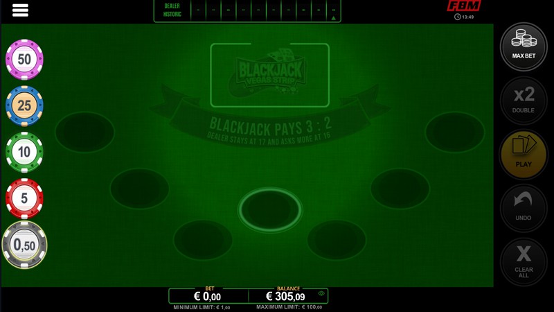 Top Plus Blackjack Vegas Strip