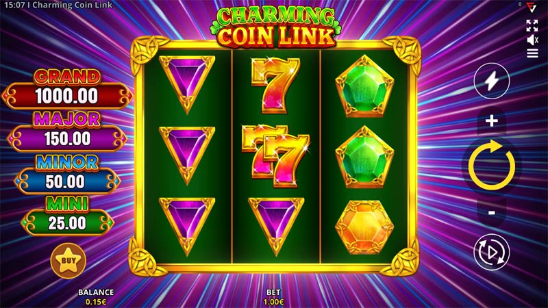 Charming Coin Link Running Wins 3x3