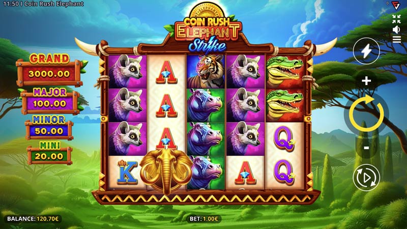 Coin Rush Elephant Strike Running Wins