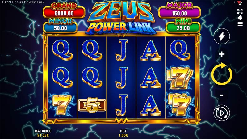 ZEUS POWER LINK RUNNING WINS