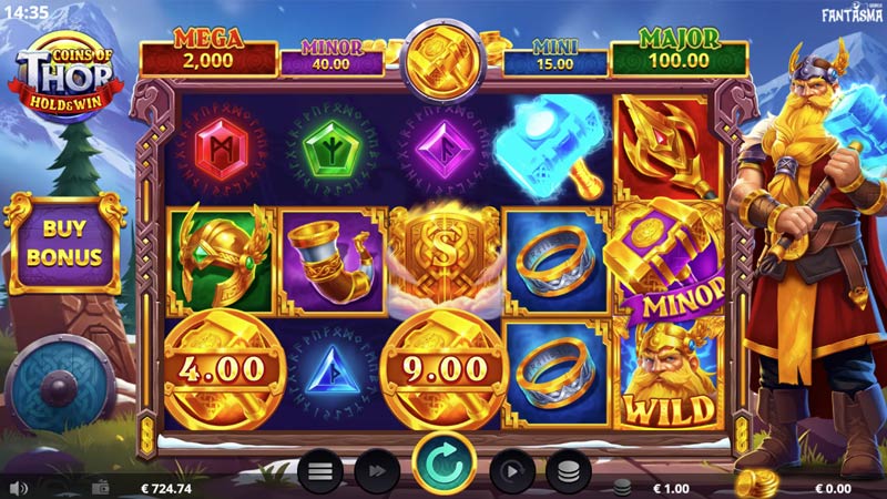 Coins of Thor Hold and Win