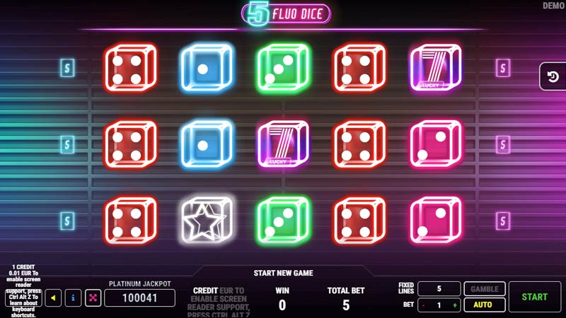 5 Fluo Dice