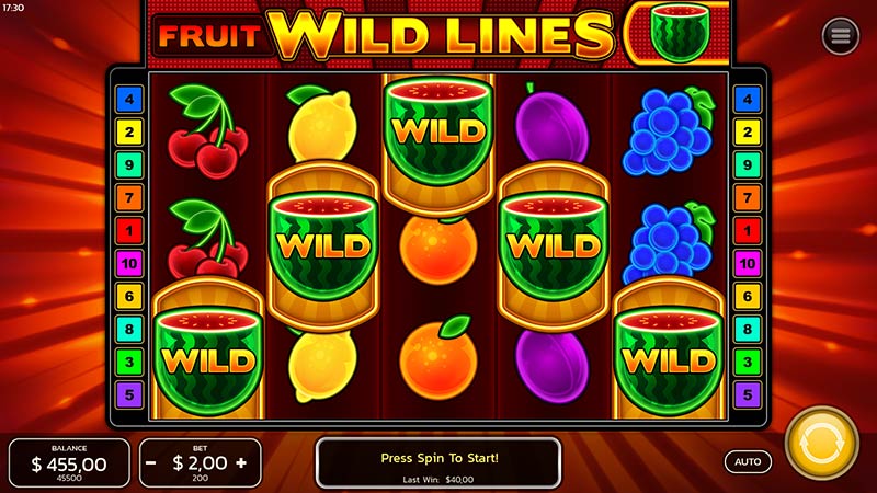 Fruit Wild Lines