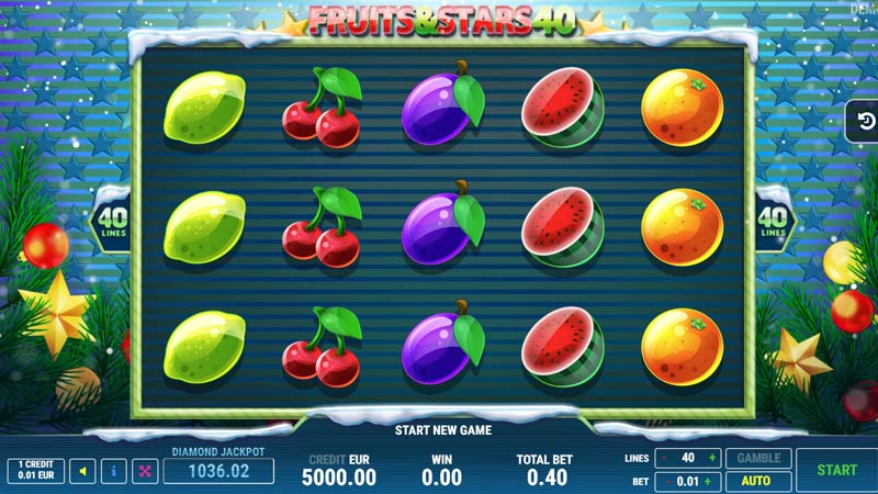 Fruits and Stars 40 Christmas