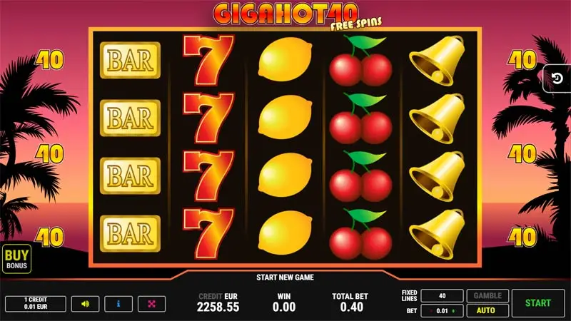 Giga Hot 40 Free Spins